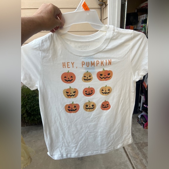 WOMENS Halloween pumpkin shirt size M